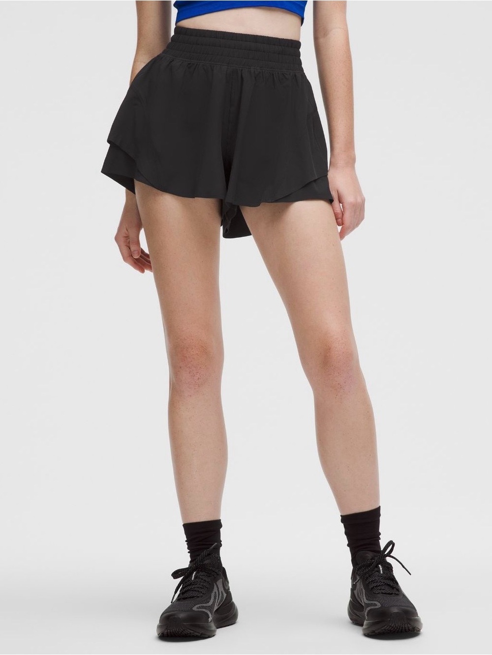 lululemon athletica Shake it Out High Rise Running Short 2.5” - black